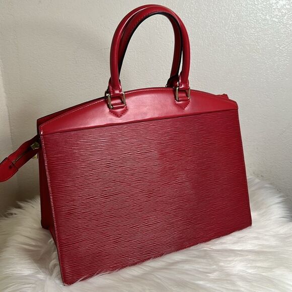 💯Authentic LOUIS VUITTON Epi Riviera Hand Bag Red🍀 - Picture 9 of 14